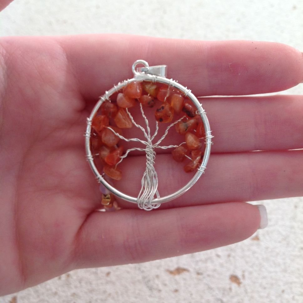 Pendant - Tree of Life - Carnelian Pendant - Tree of Life - Carnelian